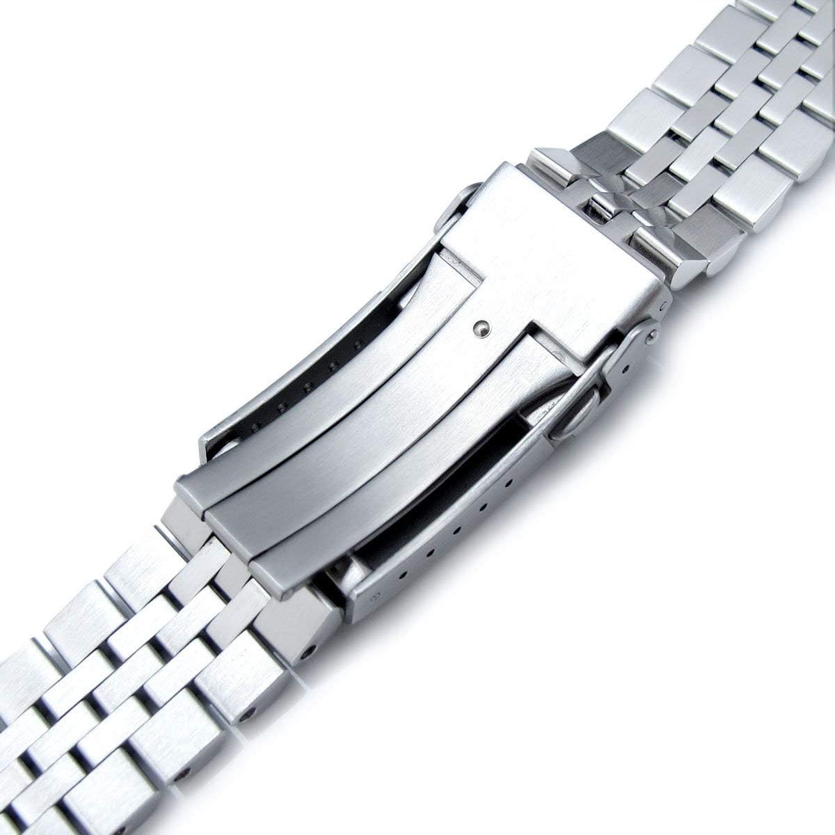 MiLTAT 22mm Watch Band for Seiko Turtle SRP775 SRP777 SRPA21, Super-J Solid Screw-Links