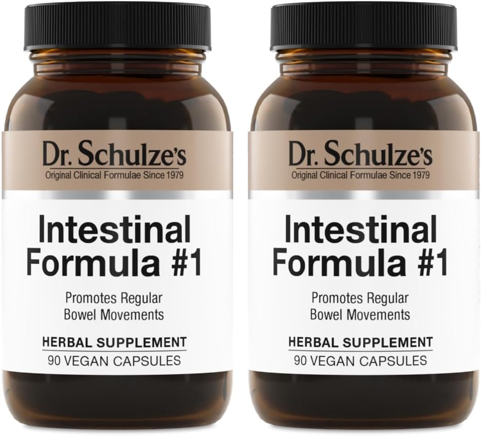 Dr. Schulze's Intestinal Formula #1 - Bowel Movement Supplement for Colon Health Support - Bloating & Constipation Relief- Intestinal Cleanse