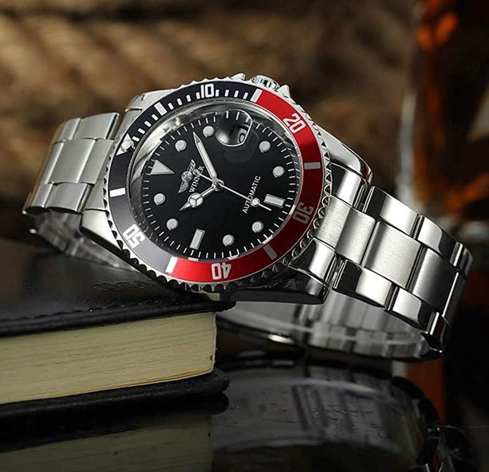 MASTOP Mens Automatic Mechanical Watches Stainless Steel Waterproof Luxury Watch for Men Reloj Automático para Hombre