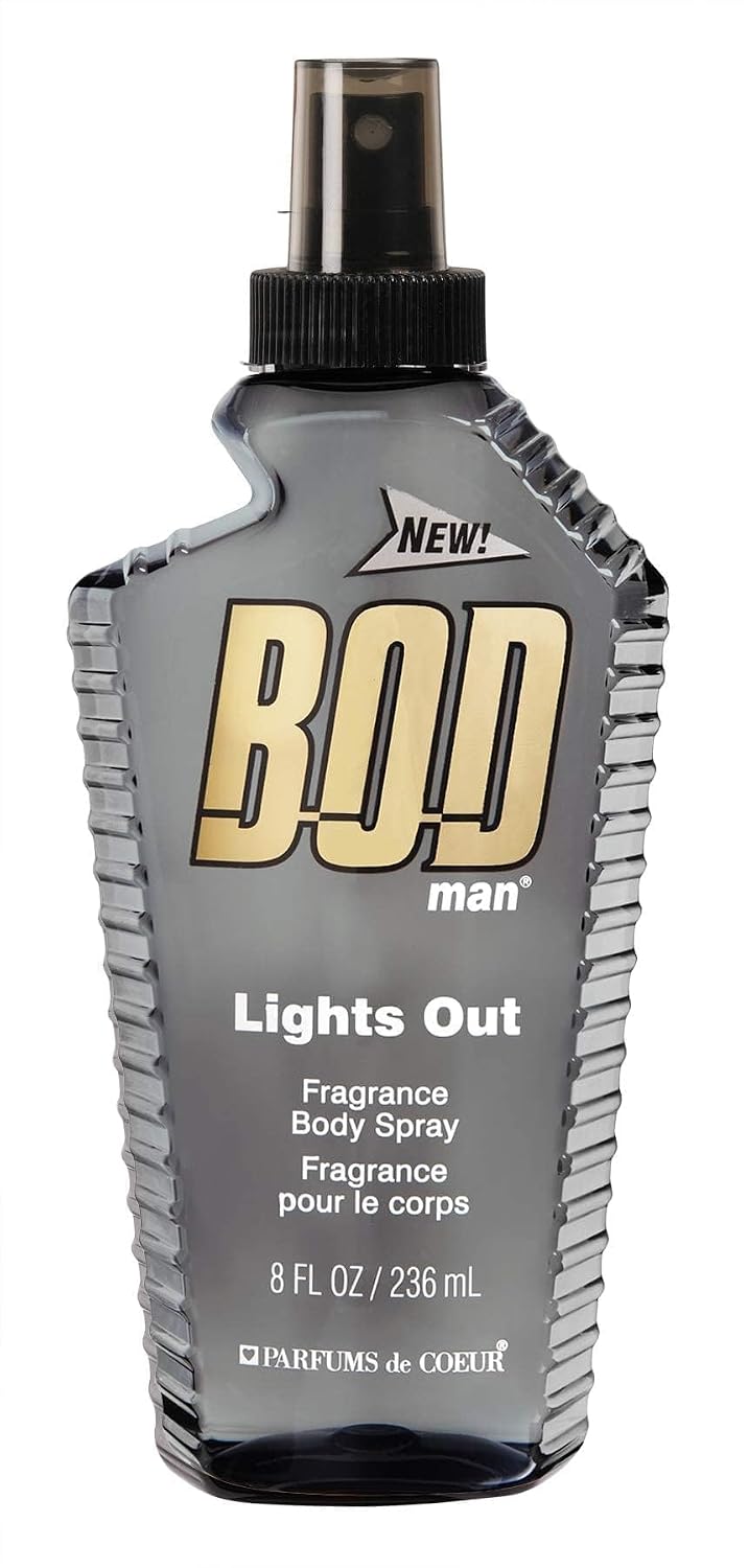 BOD man Fragrance Body Spray, Fresh Blue Musk, 8 fl oz