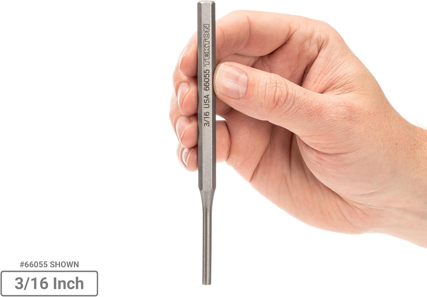 TEKTON Punch Set with Walnut Block (18-Piece) | 66564 | Made in USA