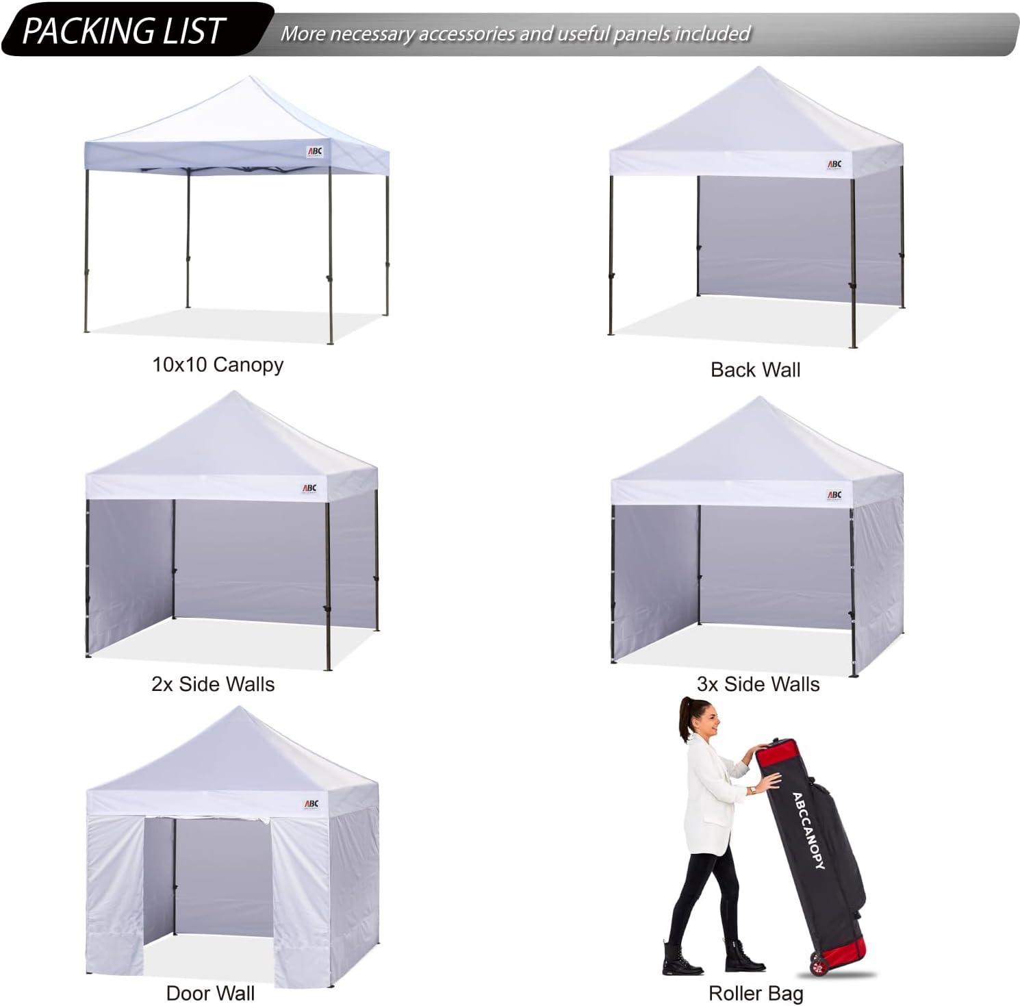 ABCCANOPY Heavy Duty Easy Pop up Canopy Tent with Sidewalls 10x20, Turquoise
