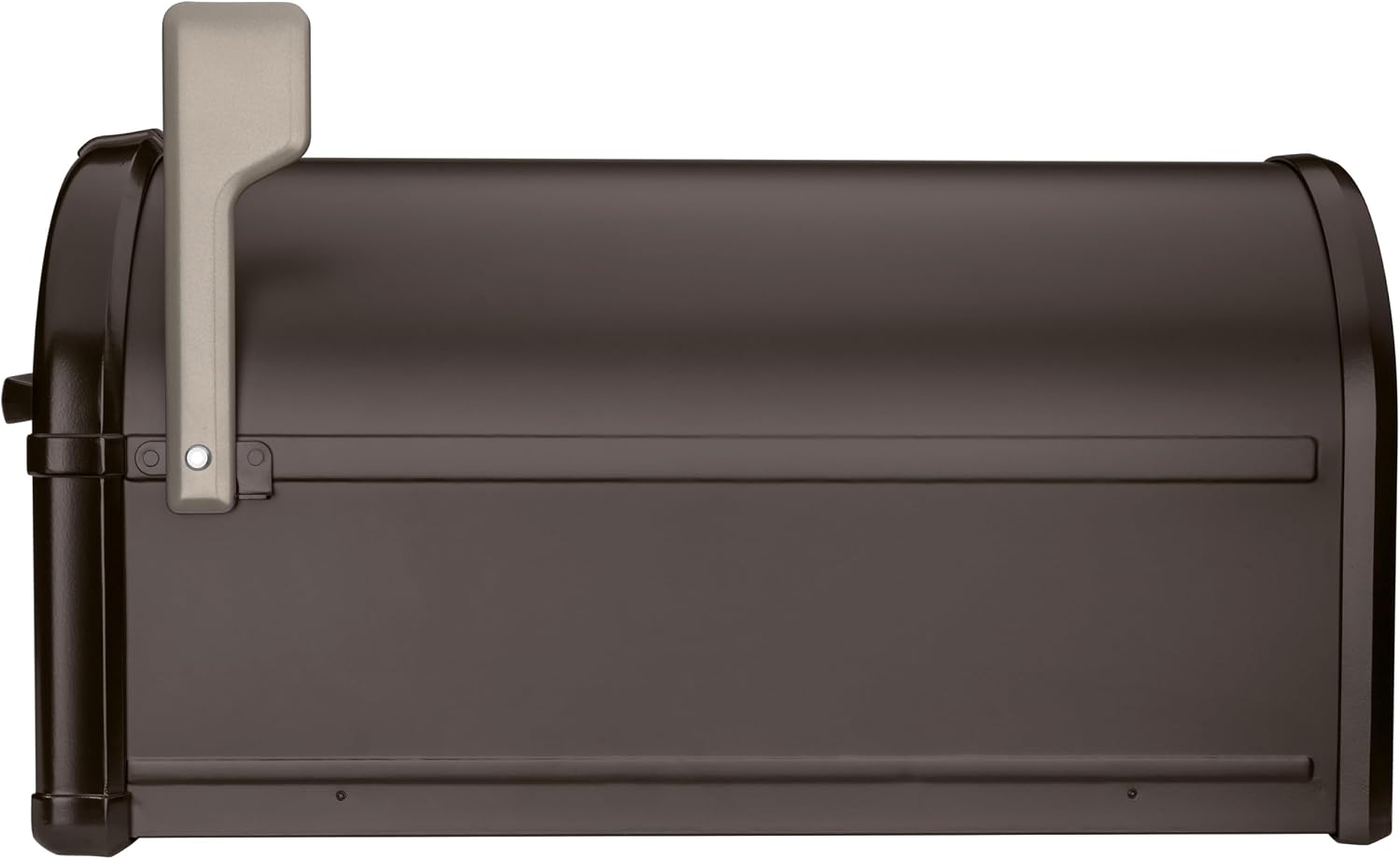 Architectural Mailboxes Hillsborough Post Mount Mailbox, Rubbed Bronze | Galvanized steel build for outside with rust-resistant powder-coat finish and a magnetic door closure. USPS approved.