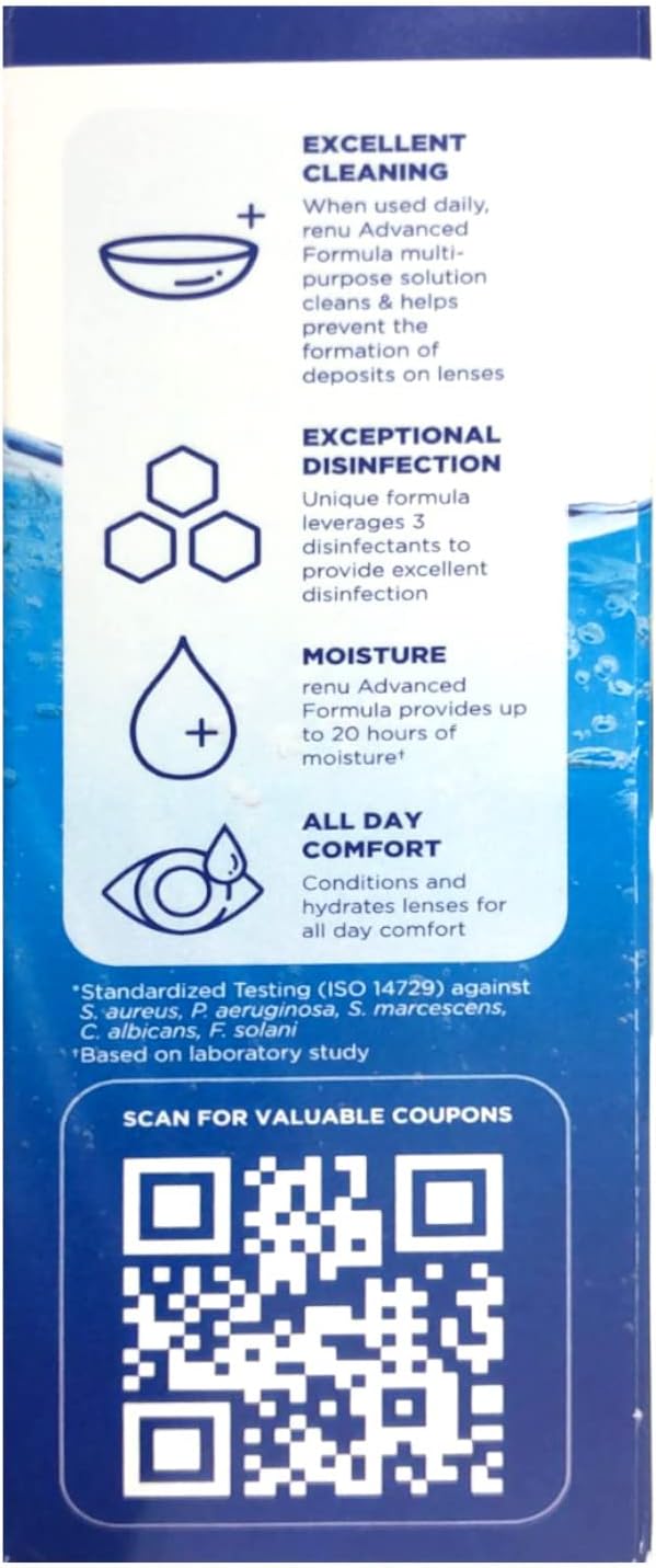 Renu Multi-Purpose Contact Lens Solution Travel Size,2 Fl Oz (Pack of 3)