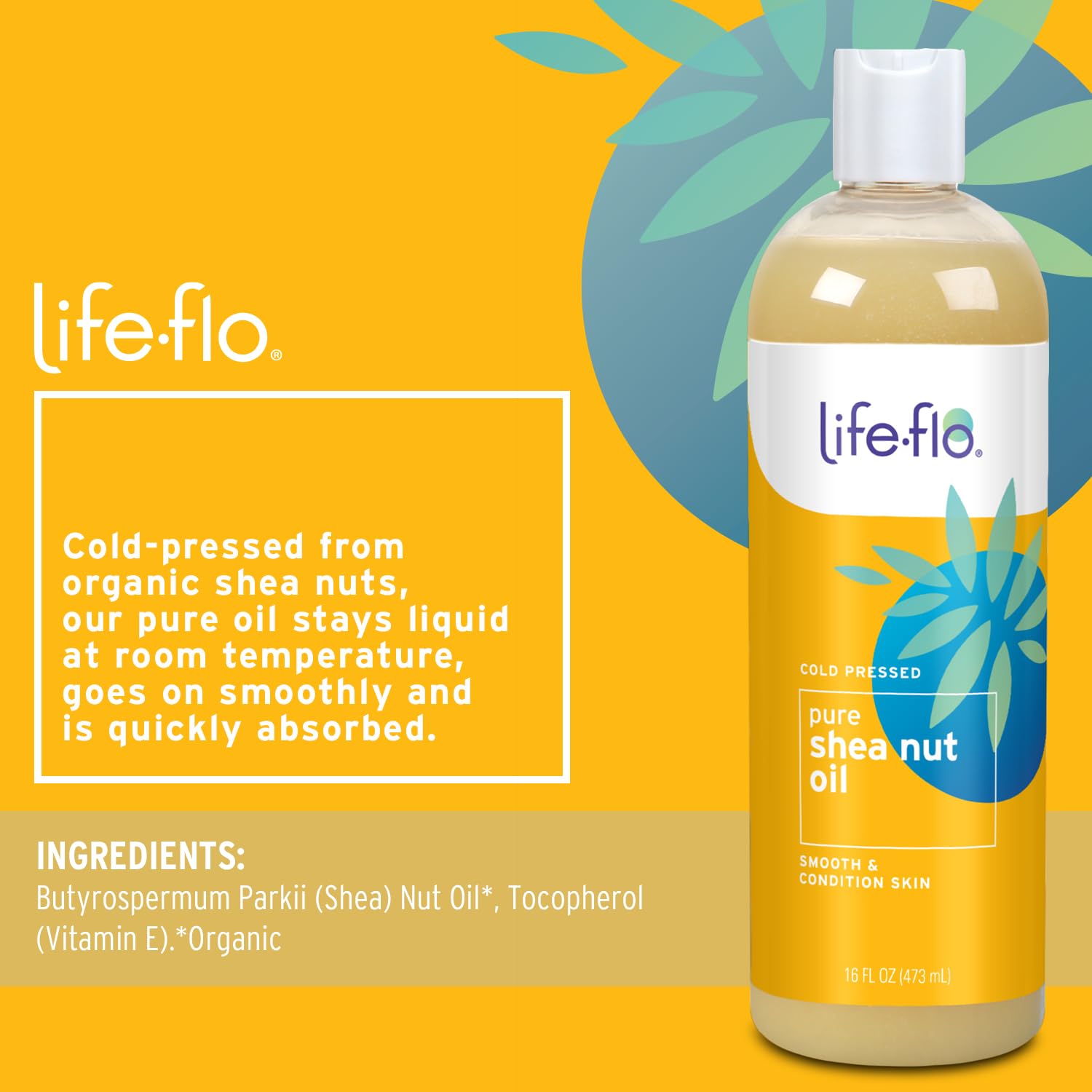 LIFE-FLO Pure Coconut Oil, Fractionated, Refined Liquid Coconut Oil, Skin Care, Hair Care, Massage, Aromatherapy, All Skin Types, Hypoallergenic, 60-Day Guarantee, Not Tested on Animals, 16oz