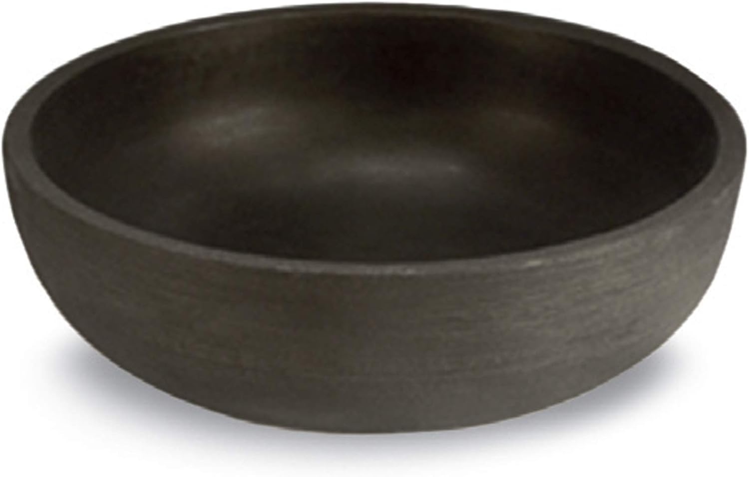 Crescent Garden Orinoco Planter Bowl – Double-Walled Resin Pot for Succulents, Flowers Without Drain Hole - 21" W x 8.25" H (Weathered Concrete)