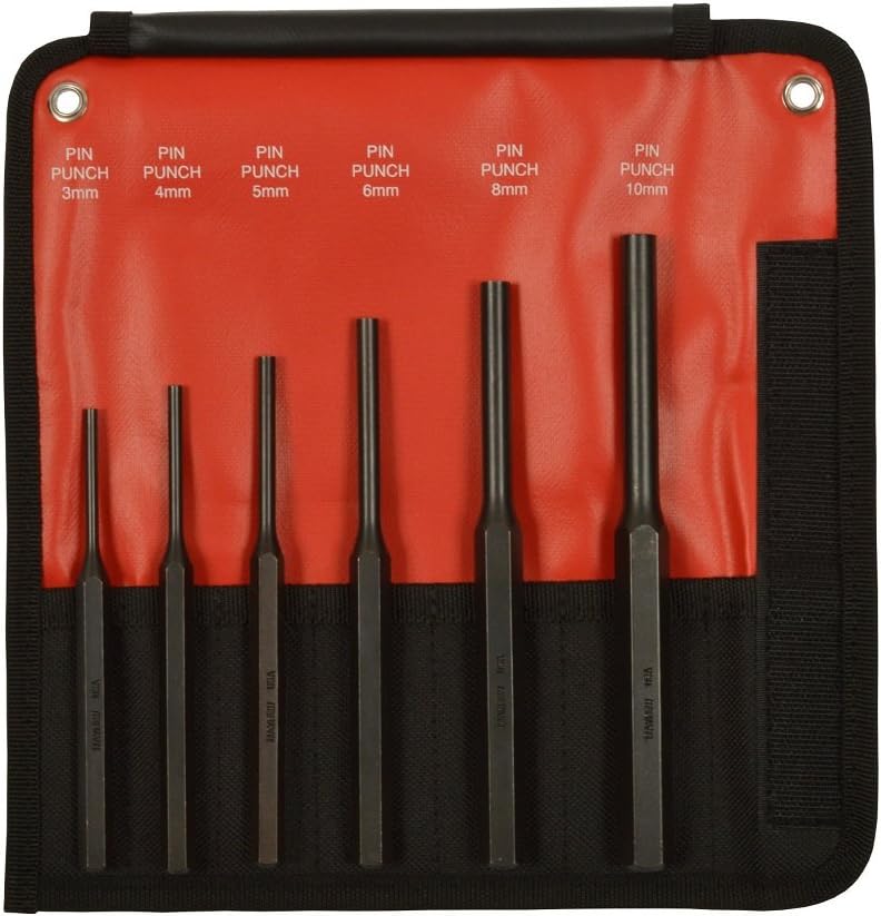 Mayhew 66253 11-Piece Hardened Steel Pin Punch 11 Piece Metric