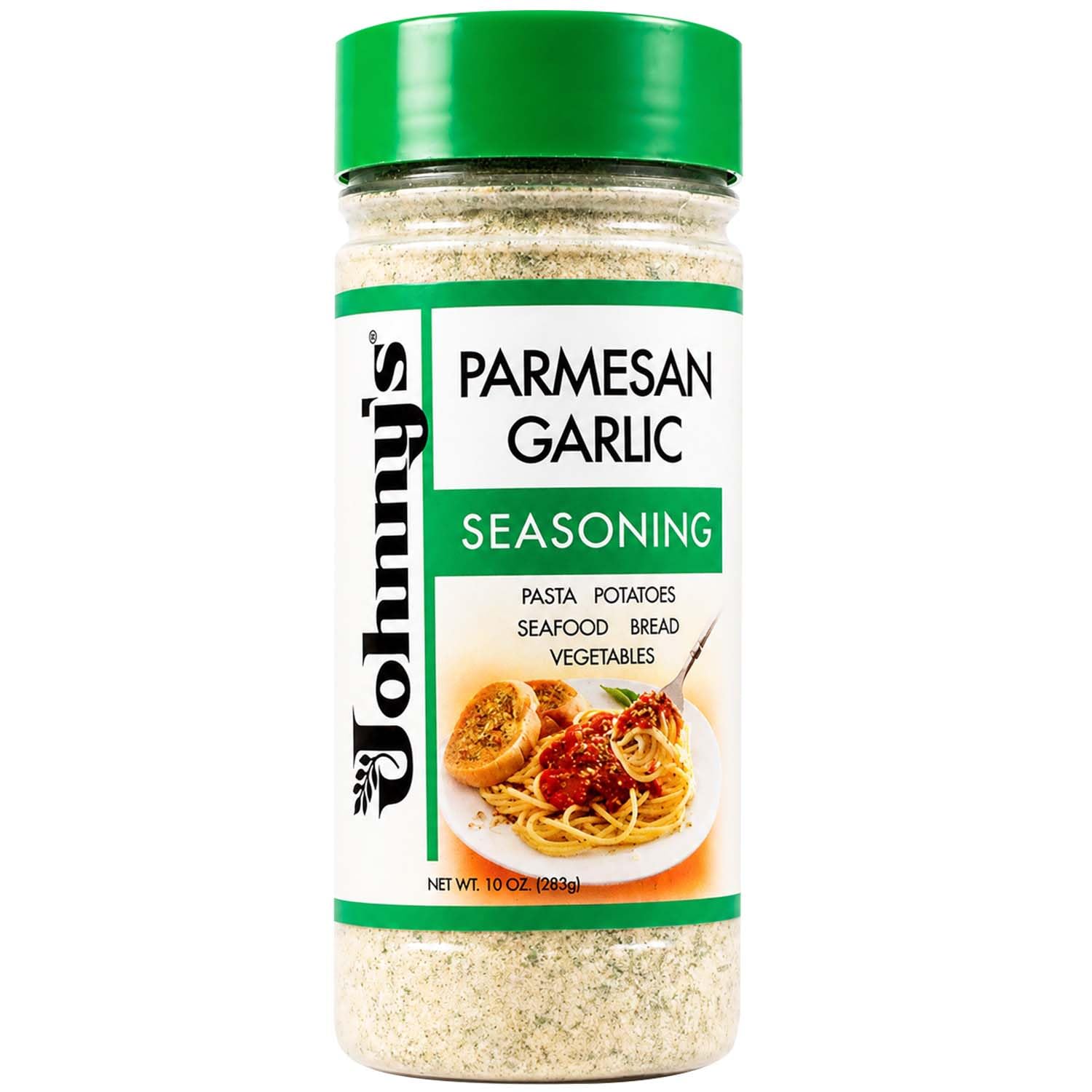 Johnny's - Garlic Spread & Seasoning - 10 oz | Garlic Seasoning Blend, Great For Bread, Pasta, Vegetables, Meats, Marinades, Dips & Everyday Cooking