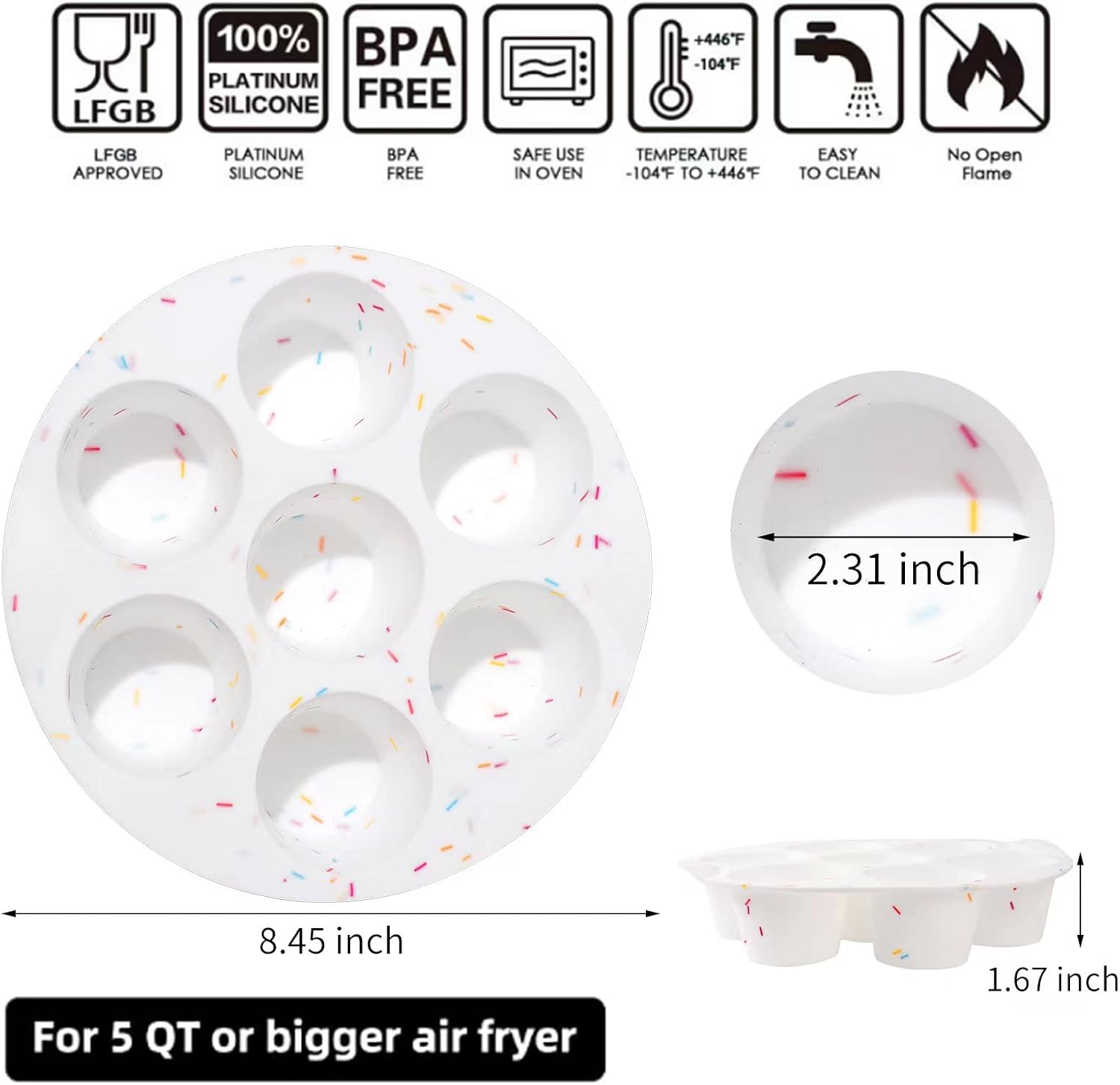 SHEbaking Silicone Muffin Pan for Baking Regular 12 Cups Cupcake Pans Muffin Tin Non-stick Muffin Tray Mold Easy Release,Durable,BPA Free
