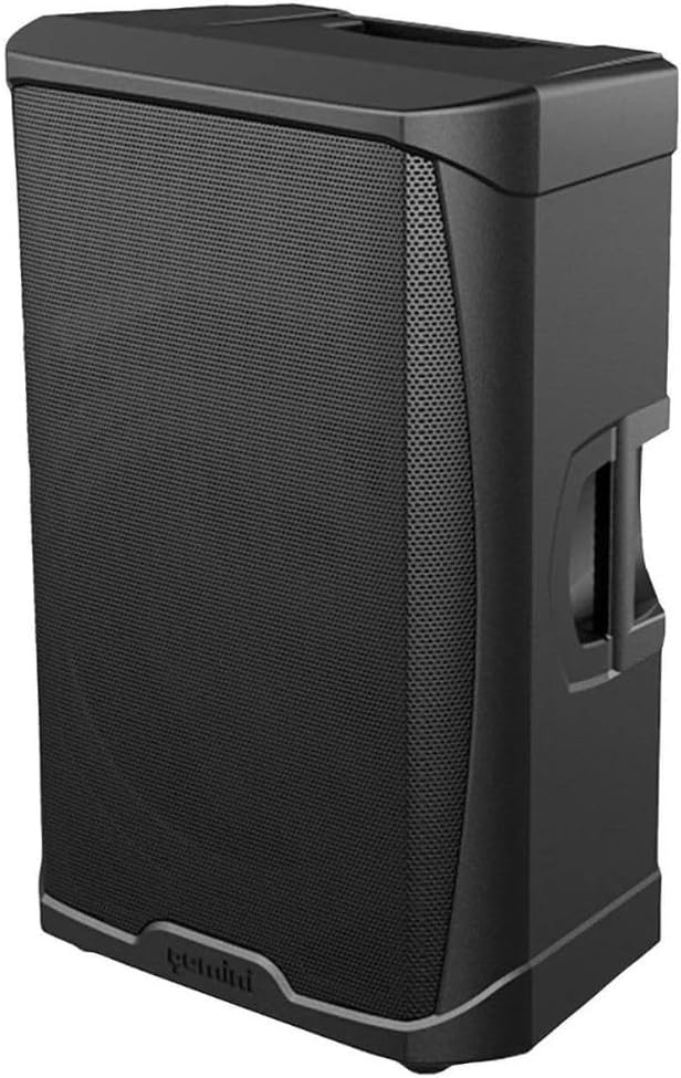 Gemini Sound GD-215PRO 1300-Watt Professional PA Speakers with Bluetooth Bundle with Auray SS-4420 Steel Speaker Stand and XLR- XLR Cable