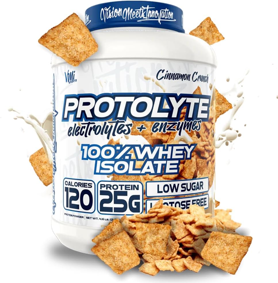 VMI Sports | ProtoLyte Whey Isolate Protein Powder | Low Calorie Whey for Weight Loss and Muscle Gain | Digestive Enzymes | Non-GMO (1.6 lb, Chocolate Fudge Cookie) | Premium whey isolate protein powder for smooth mixing in shakes smoothies and convenien…