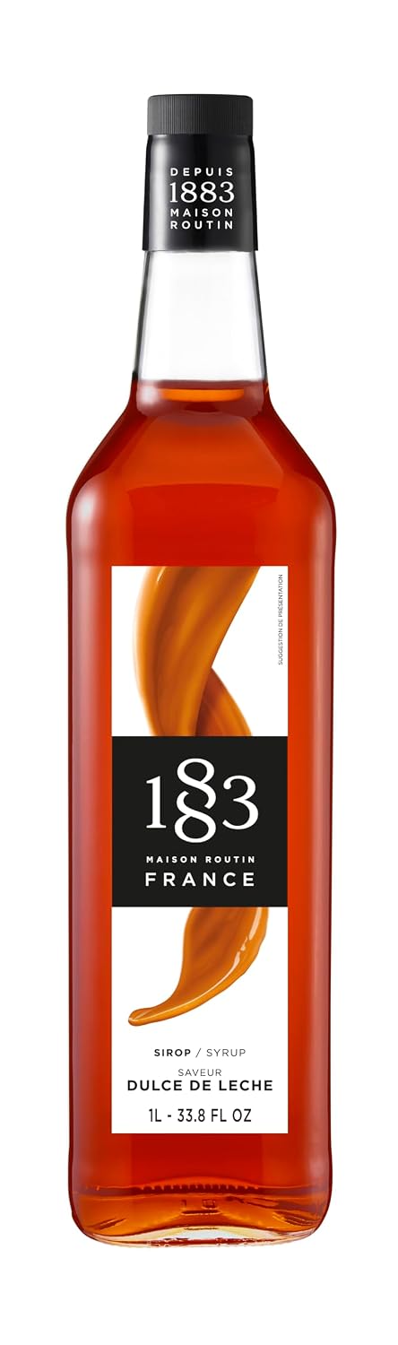 1883 Maple Syrup for Drinks, Made in France, 1 Liter Glass Bottle