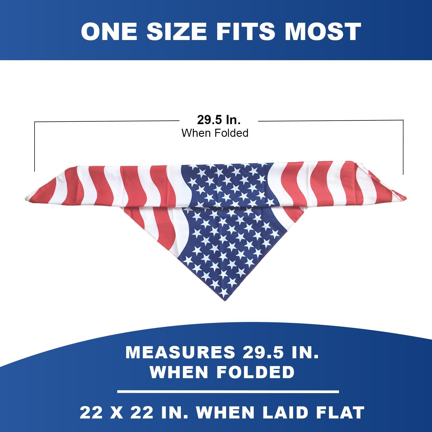 Costume Adventure American Flag Bandana Headband for Men and Women | Men's Patriotic USA Flag Bandana USA Apparel Clothing Bandanna America Apparel