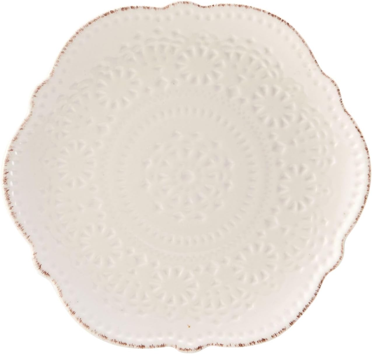 Pfaltzgraff Chateau Cream 16-Piece Stoneware Dinnerware Set, Service for 4, Off White