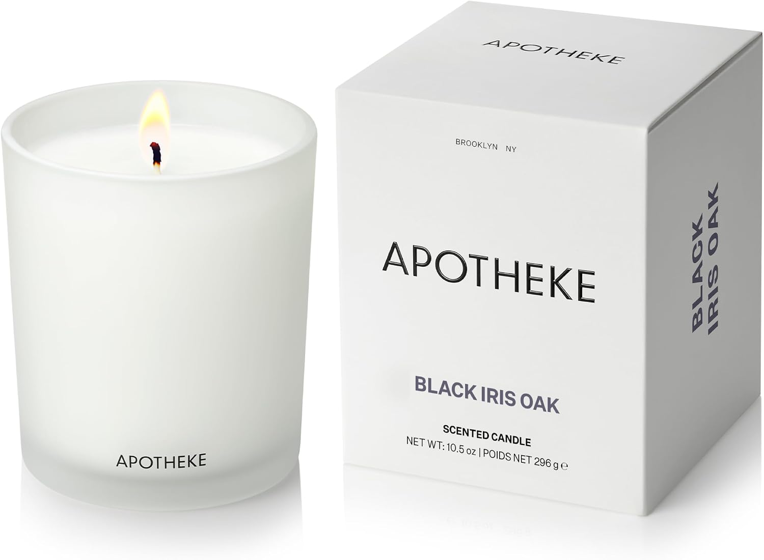 Apotheke Signature Scented Candles for Home, Canvas - 10.5 Oz | Long-Lasting Non-Toxic Soy Wax Jar Candle with Essential Oils, Large - Luxury Gift for Women & Men