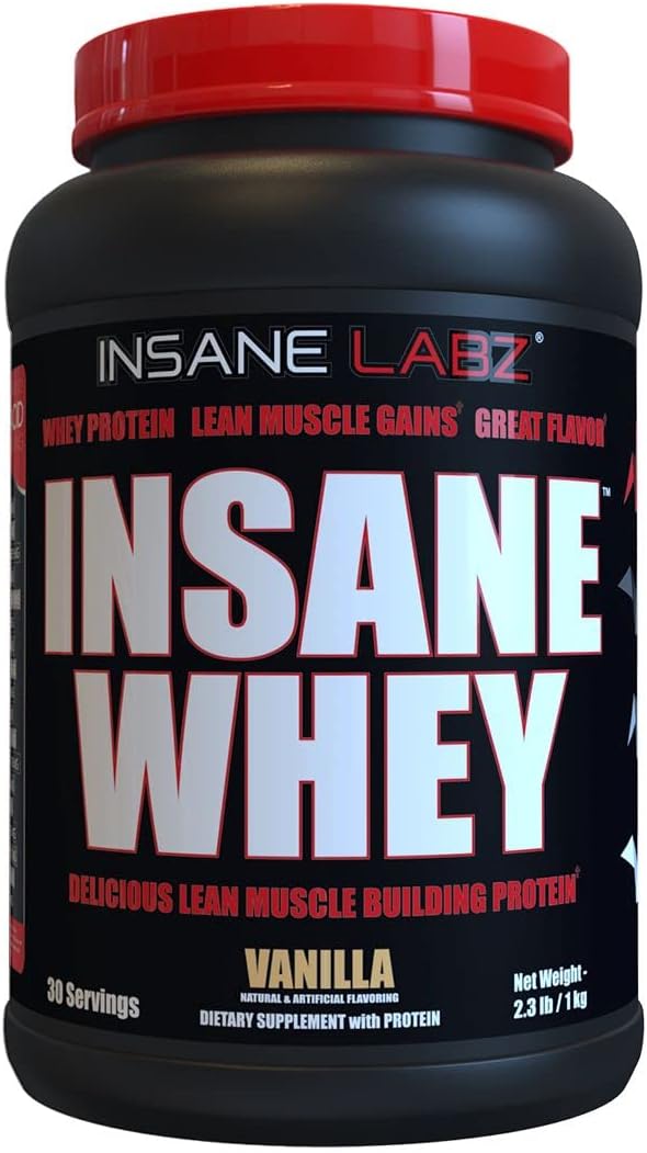 Insane Labz Insane Whey,100% Muscle Building Whey Protein, Post Workout, BCAA Amino Profile, Mass Gainer, Meal Replacement, 60 Srvgs, (Chocolate)