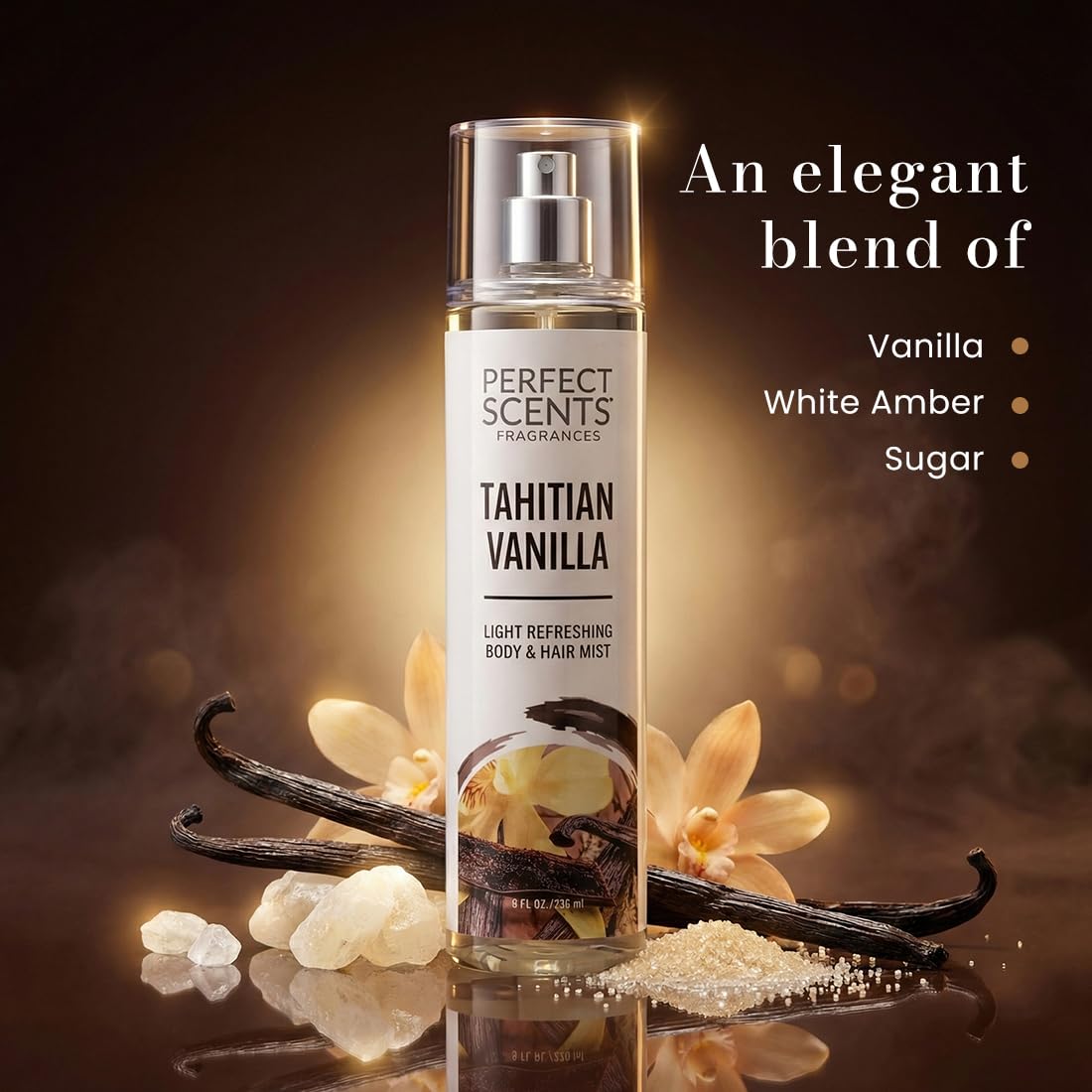 Instyle Fragrances Light Refreshing Body & Hair Mist, Tahitian Vanilla
