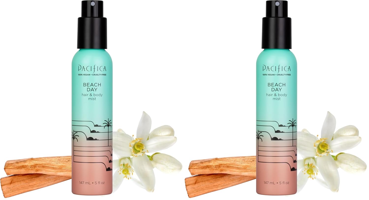 Pacifica Island Vanilla Hair Mist Perfume and Full Body Spray for Women - Fragrance Spray for A Mood-Lifting Experience, Paraben-Free, Clean Beauty No Alcohol, Vegan & Cruelty-Free, 6 oz oz
