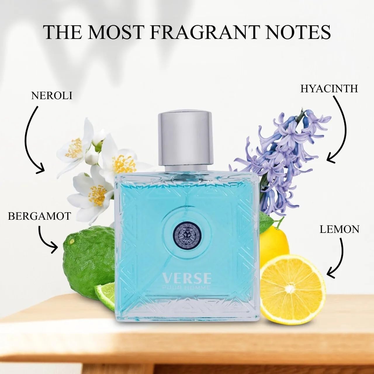 NovoGlow Verse Pour Homme Eau De Parfum Spray for Men Long Lasting Citrusy Floral & Masculine Fragrance Smell Fresh All Day Long Gift for Men for