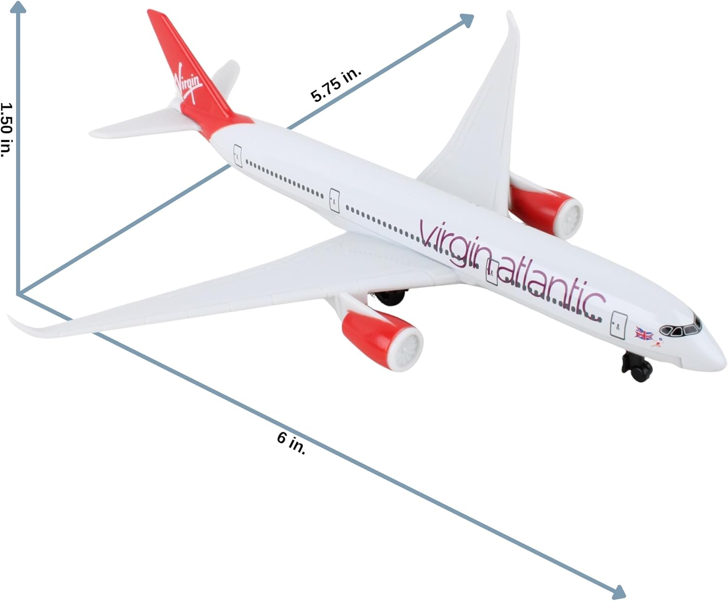 Daron British Airways Concorde Single Plane Toy , White Small