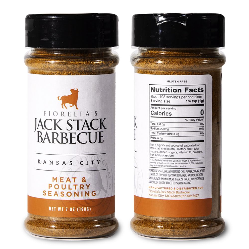Jack Stack Barbecue Dry Rub Seasoning Variety Pack - All Purpose, Steak, Poultry & Meat Seasonings - Kansas City Spice 3 Pack - for Chicken, Steak, Ribs, Vegetables, Seafood, and More (7oz Each)