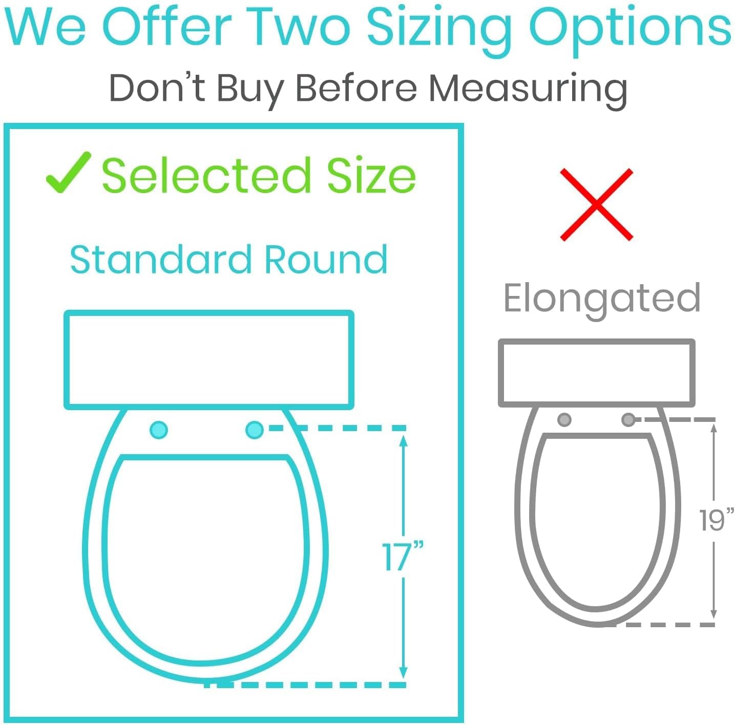 Vive Raised Toilet Seat Riser for Seniors (with Handles) - Handicap Rail | Grab Bar Seat for Over Toilet - Elevated Safety for Elderly, Disabled, Medical - Elongated