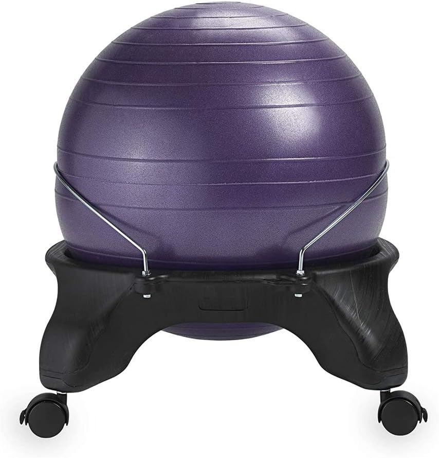 Gaiam Ultimate Balance Ball Chair, Swivel Base, Home & Office
