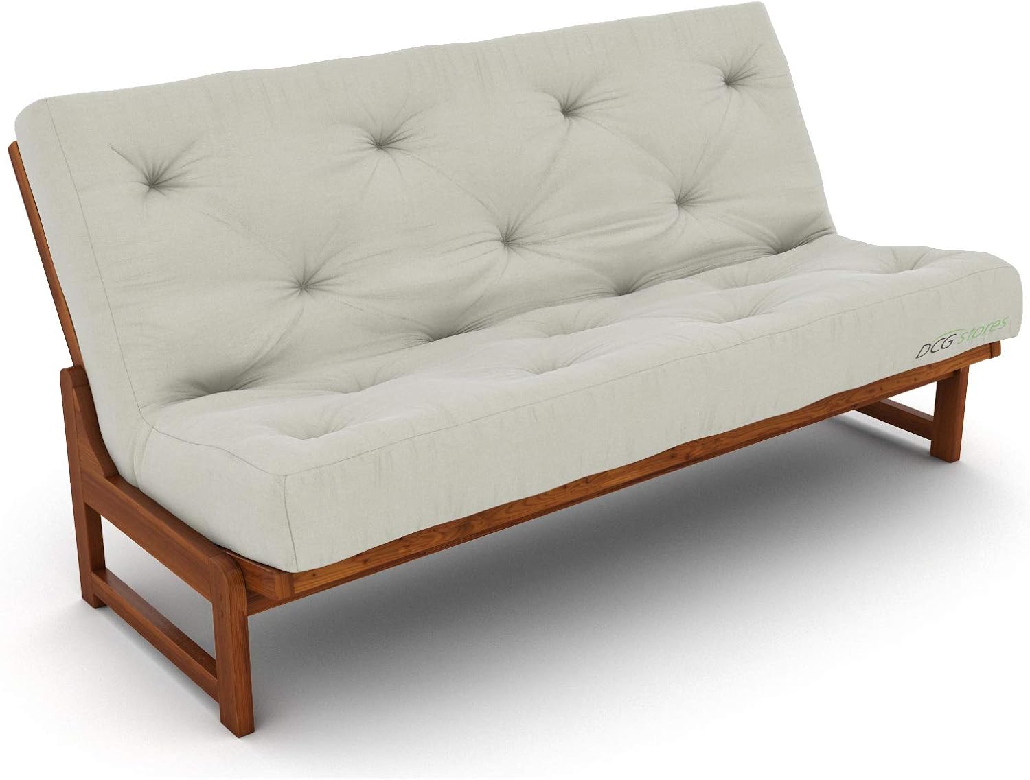 Nirvana Futons Plush, Comfortable 8-Inch Full Futon Mattress, Microfiber Fudge - Made in USA