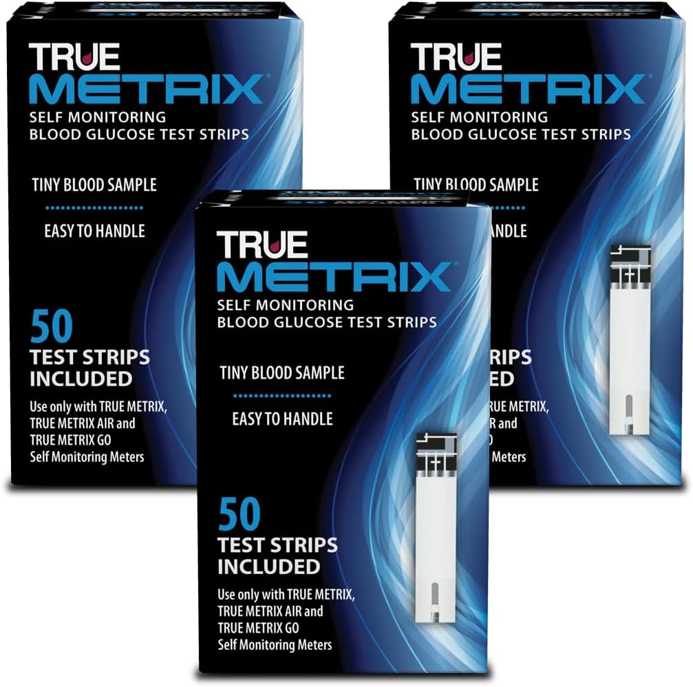 TRUE METRIX Self Monitoring Blood Glucose Test Strips, 50 Count | Blood Glucose Test Strips Compatible with TRUE METRIX Family of Self Monitoring Blood Glucose Meters, Fast and Easy to Use