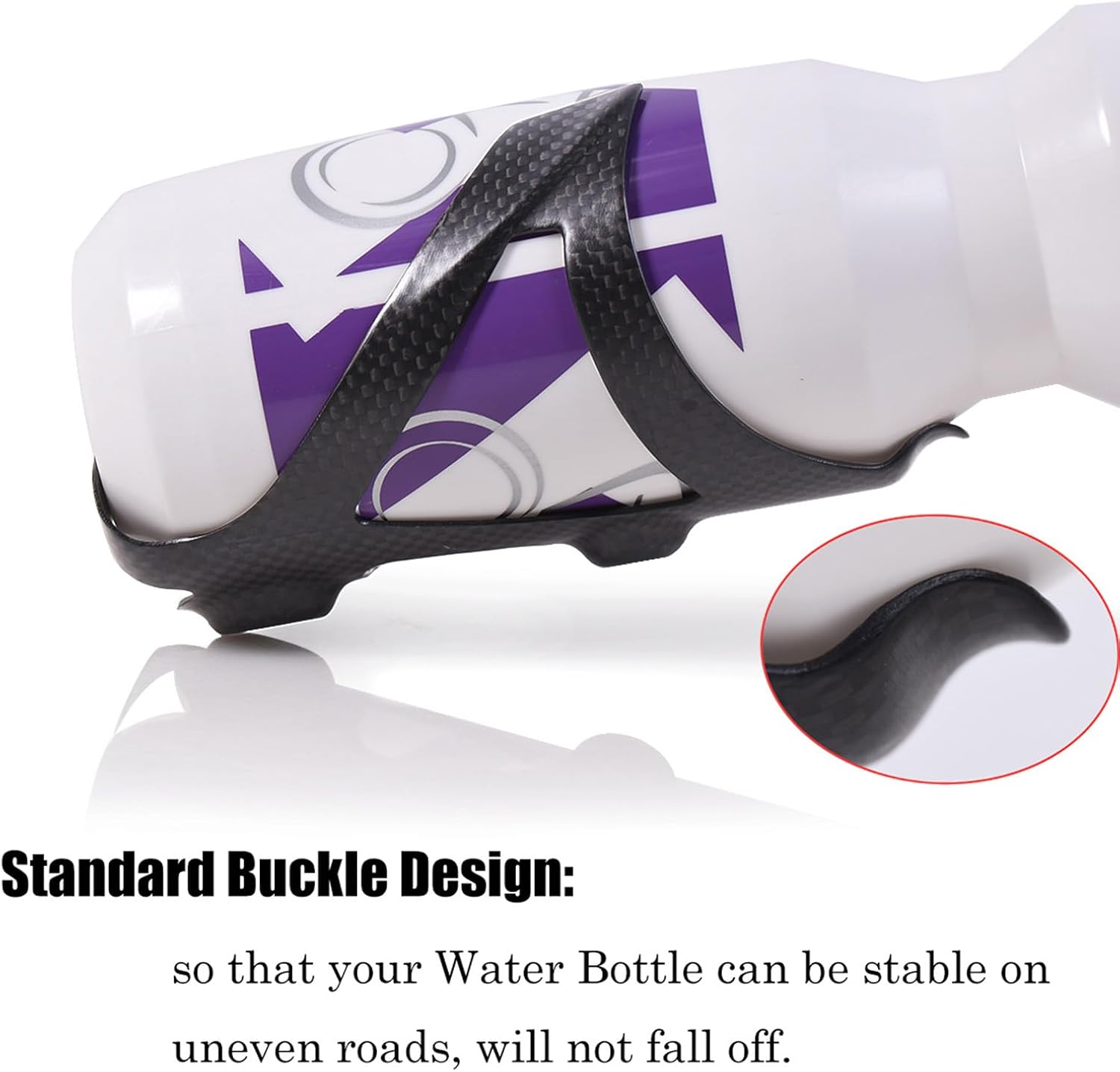 ThinkTop 2 Pack Ultra-Light Full Carbon Fiber Bike Water Bottle Cage Holder | Lightweight Bicycle Drink Water Cup Holder Bracket Rack for Road Bike