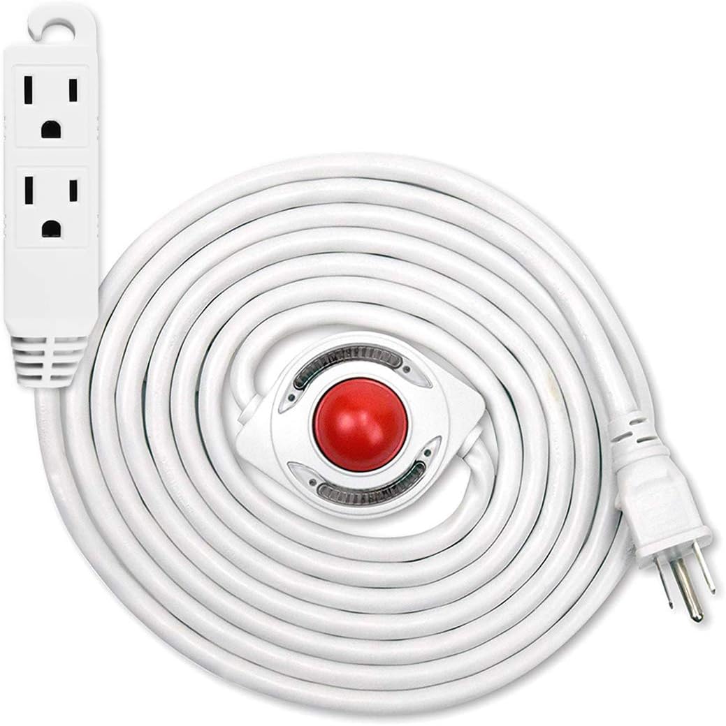 Uninex PS54 Lighted Foot Switch Extension Cord, 12-Foot