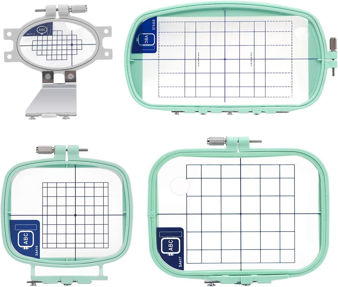 Sew Tech Embroidery Hoop for Brother, 4.3x7.1in 110x180mm SA418 EF33 Frame