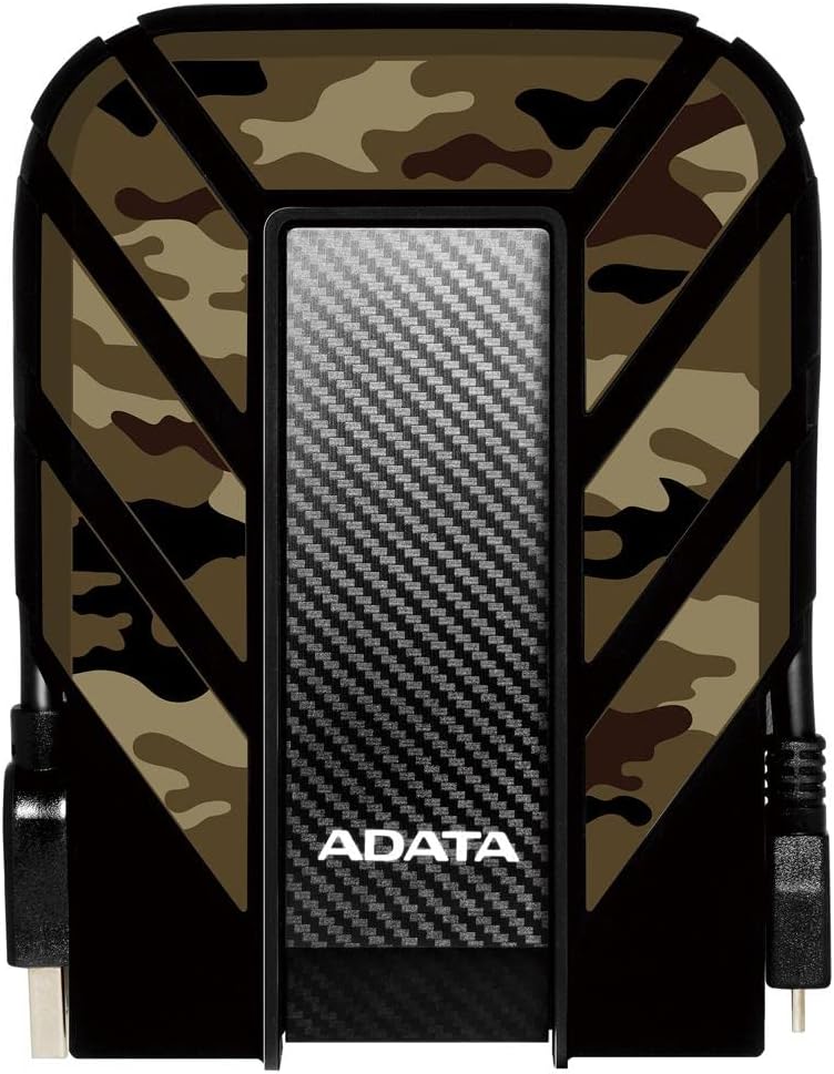 ADATA HD710 Pro - 4 TB External Hard Drive - Shockproof, Waterproof & Dustproof - Durable Storage - For Gamers, Students & Professionals - Mac, PC & Linux Compatible - Black - AHD710P-1TU31-CBK