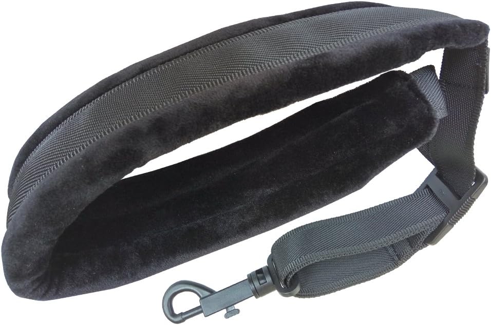 Xinlink Professional Black Soft Padded Saxophone Neck Strap with Snap Hook for Alto Tenor Soprano Baritone Sax Music Accessories