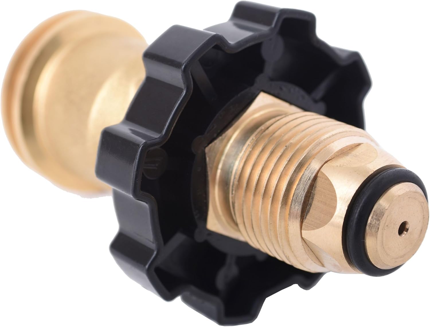 Flame King Propane Tank Adapter POL to QCC1 Type Converts Propane Tank from Old to New Connection