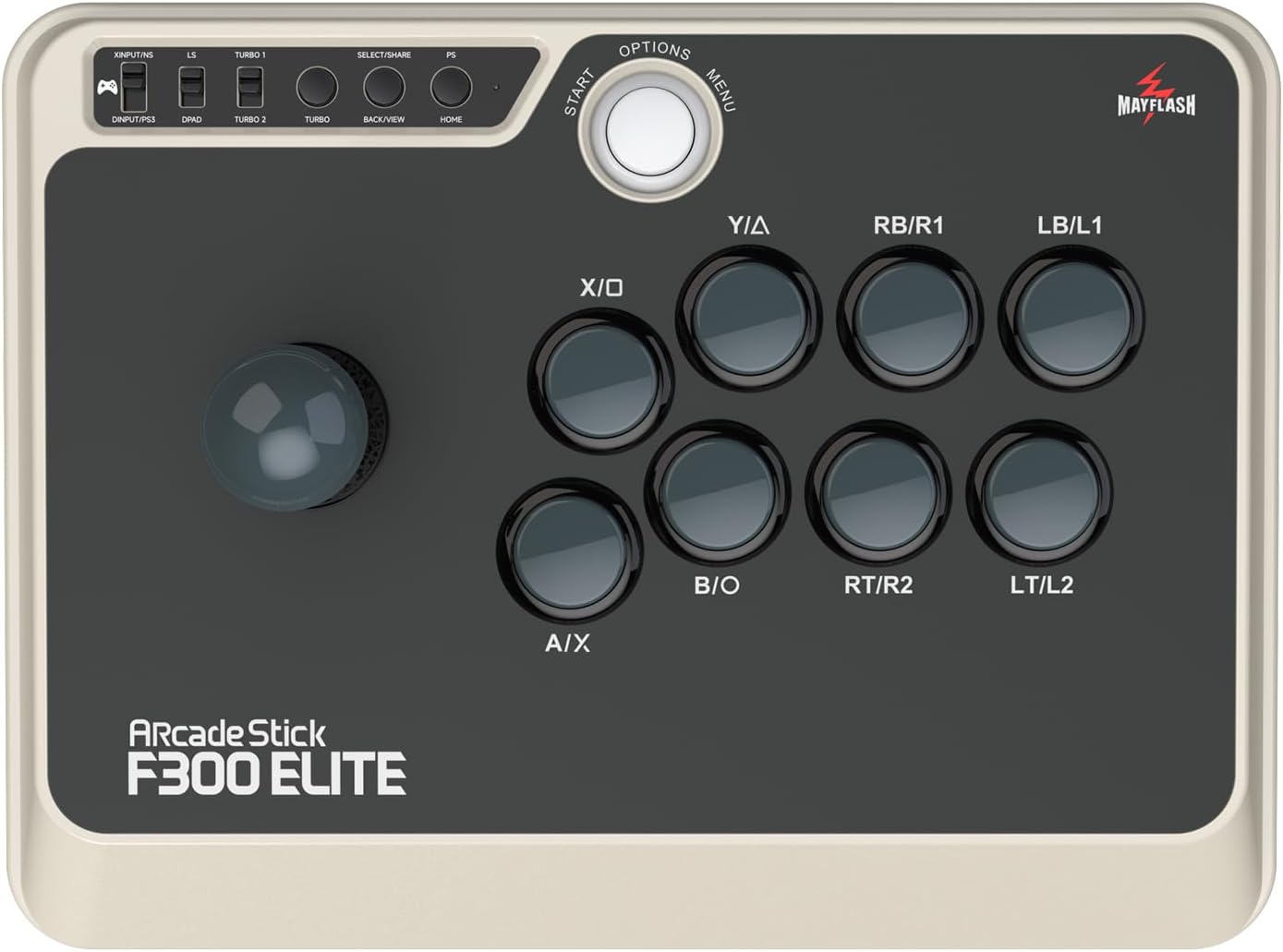 MAYFLASH Arcade Stick F300 Elite with Sanwa Buttons and Sanwa Joysticks for Switch/Switch 2, Xbox Series S/X, Xbox One, PS4, PS3, Windows, macOS