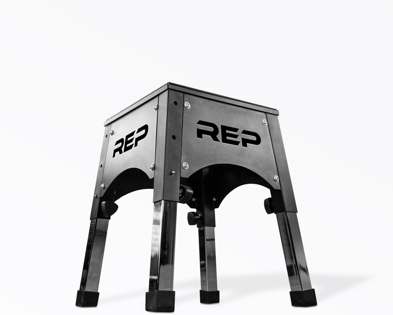 REP Adjustable Plyo Box | Metal Jump Platform | Home Gym Exercise Step | Plyometric Training Equipment | Fitness Workout Bench | Assembled Steel