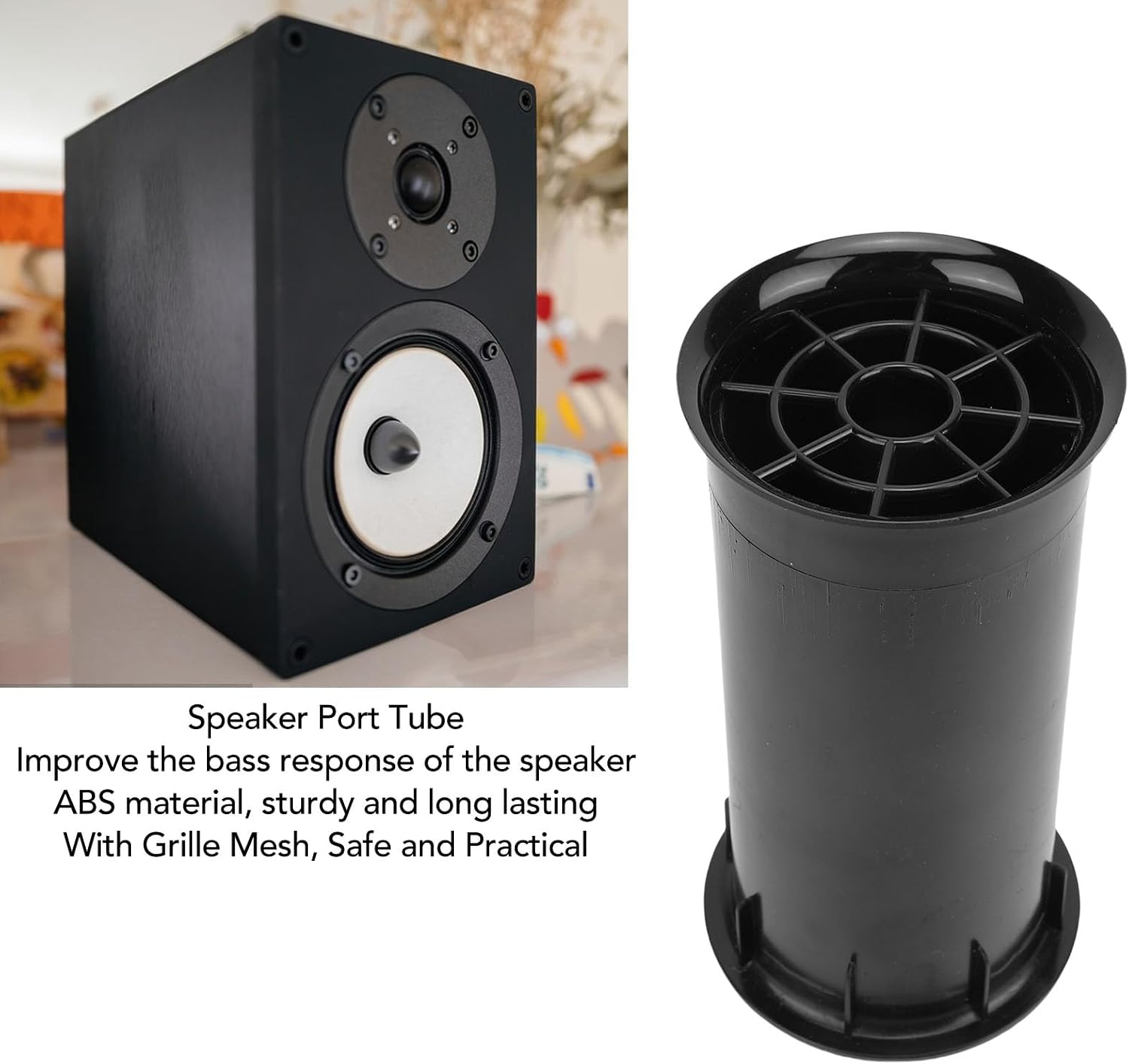 LICAEVEY 2PCS Speaker Port Tubes, Bass Reflection Tube