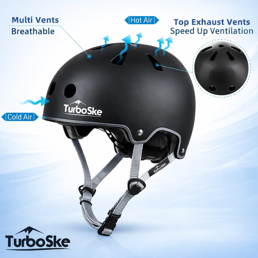 Skateboard Helmet,BMX Bike Multi-Sport Helmet for Youth,Men Women