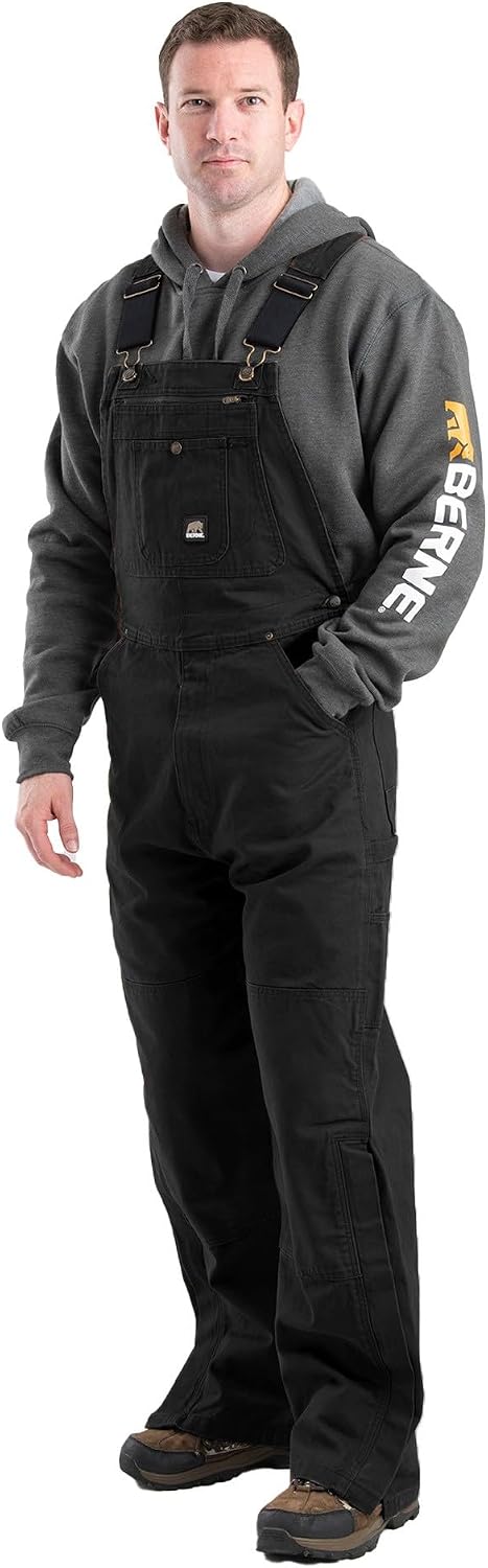 Berne Men's Heartland Unlined Washed Duck Bib Overall