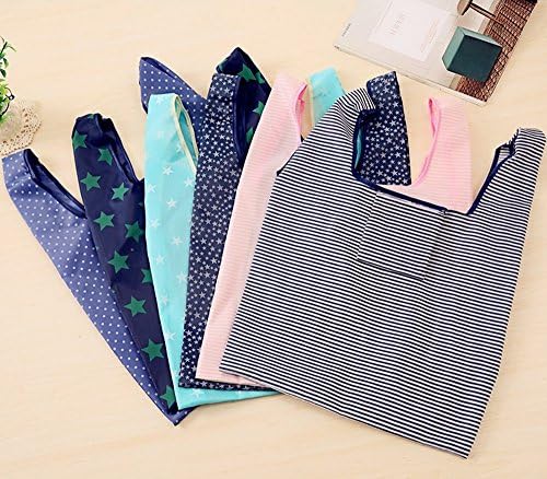 Kaxich Reusable Grocery Shopping Bags - Foldable Eco-friendly Shopper Tote Bags (4 Pack) Waterproof & Machine Washable