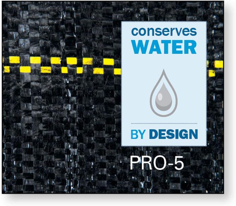 Dewitt Pro-5 Weed Barrier Fabric 5 oz, 6 x 250 Feet – Heavy-Duty | Woven Landscape Ground Cover Mat for Raised Garden Bed, Greenhouse Gardening, Outdoor Landscaping, and Commercial Planting