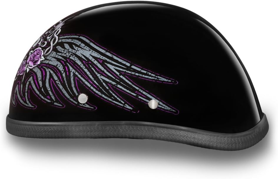 Daytona Helmets Graphics Bicycle Helmets for Men - Novelty Half Helmet with Breathable Liner - Retro Skull Cap – Eagle Headgear with Head Wrap