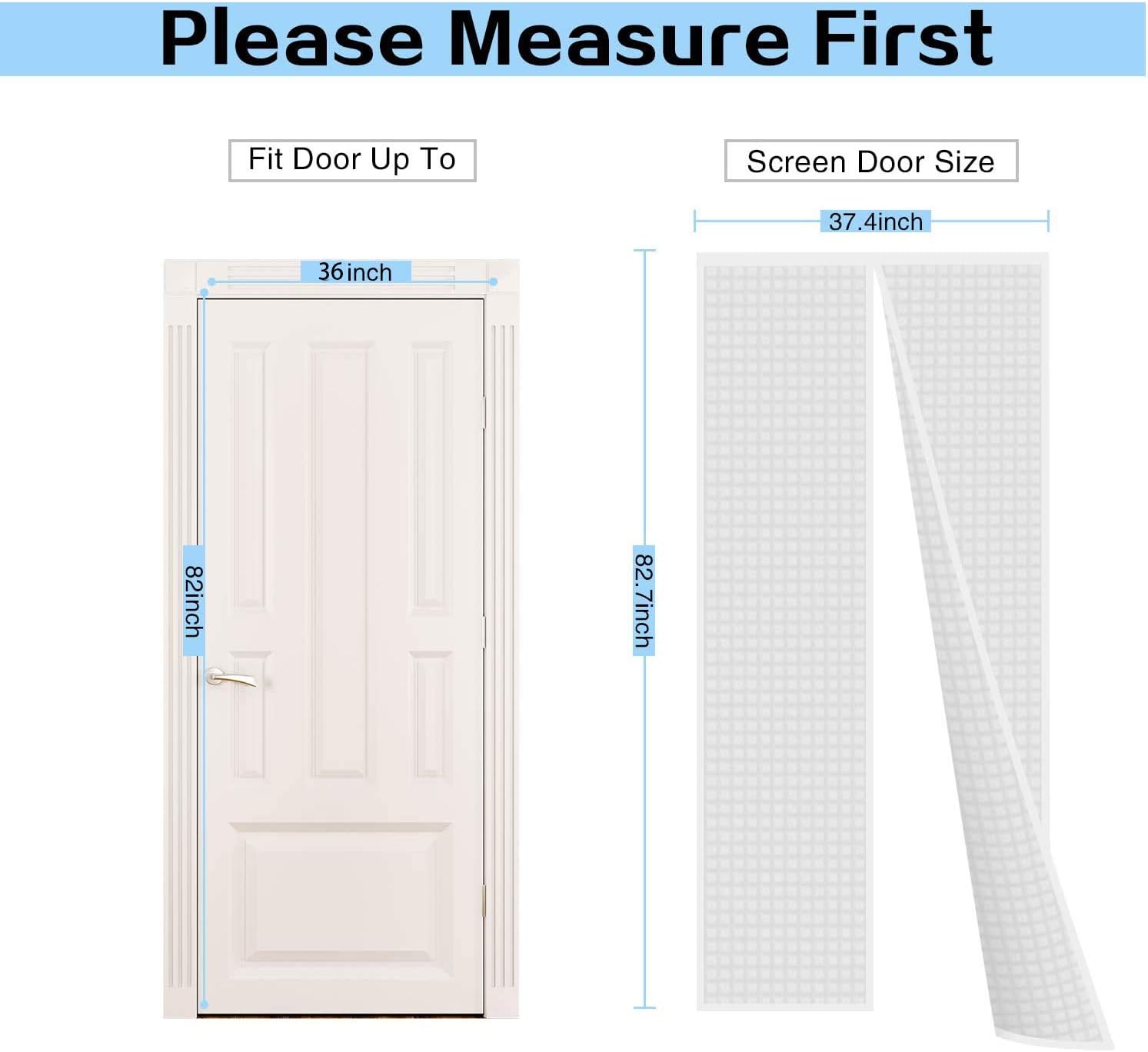 Insulated Door Curtain, Thermal Magnetic Self-Sealing Door Screen Winter Stop Draft Keep Cold Out Cover for Kitchen, Bedroom, Air Conditioner Room