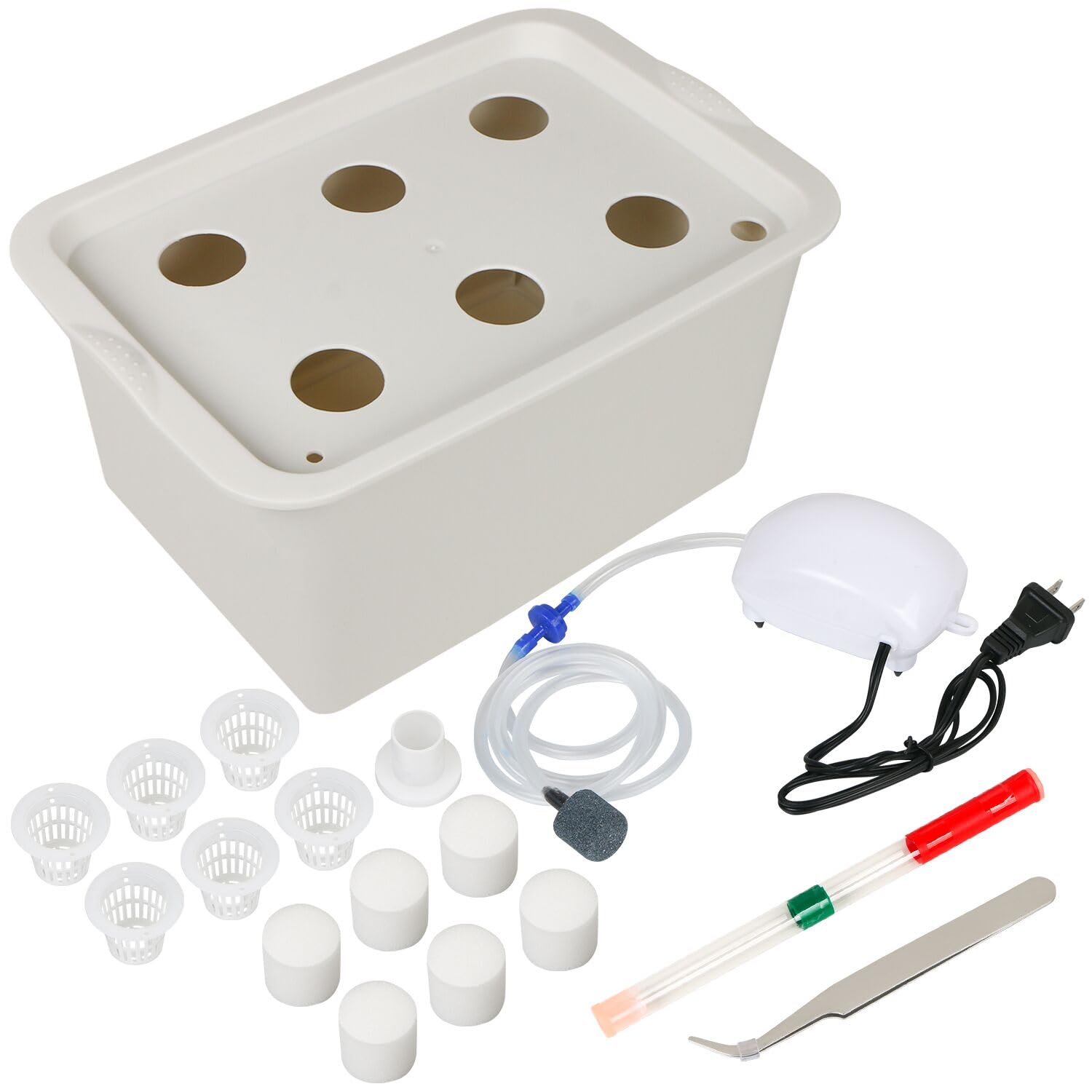 Hydroponics Grower Kit DIY Self Watering Indoor Hydroponics Tools Hydroponic System Planting Container Include Aquarium Air Pump Buoy Planting Box