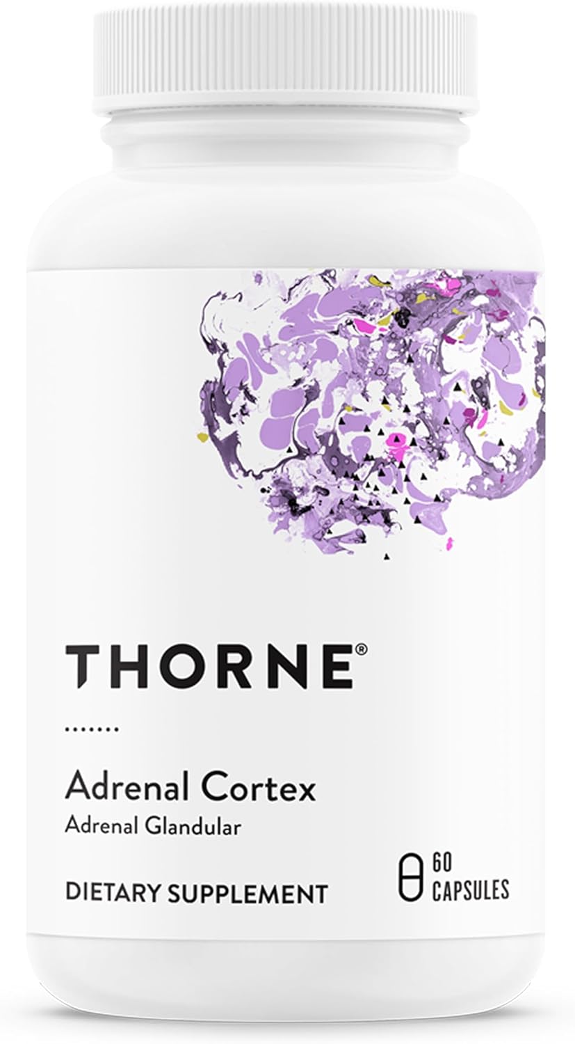 THORNE Adrenal Cortex, Bovine Adrenal Glandular Supplement, 60 Capsules | Supports Healthy Adrenal Function & Cortisol Balance