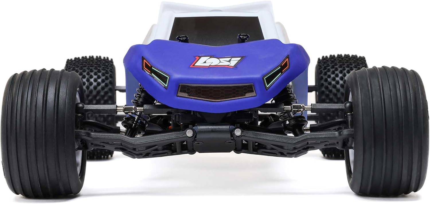 Losi 1/18 Mini-T 2.0 2S 2 Wheel Drive RTR Brushless Stadium Truck Battery & Charger Included Blue LOS-1056T2