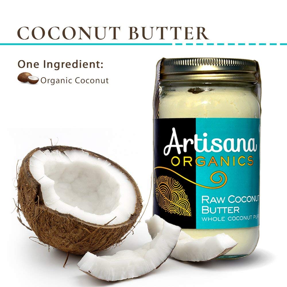 Artisana Organics Raw Coconut Butter, 14 oz | USDA Organic, Non-GMO, Gluten-Free & Keto, No Sugar Added, Paleo, Vegan, Creamy Spread to Boost Smoothies, Fruit Salads and Oatmeal.