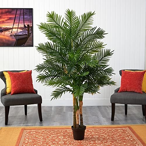Nearly Natural 6ft. Areca Palm Artificial Tree (Real Touch)