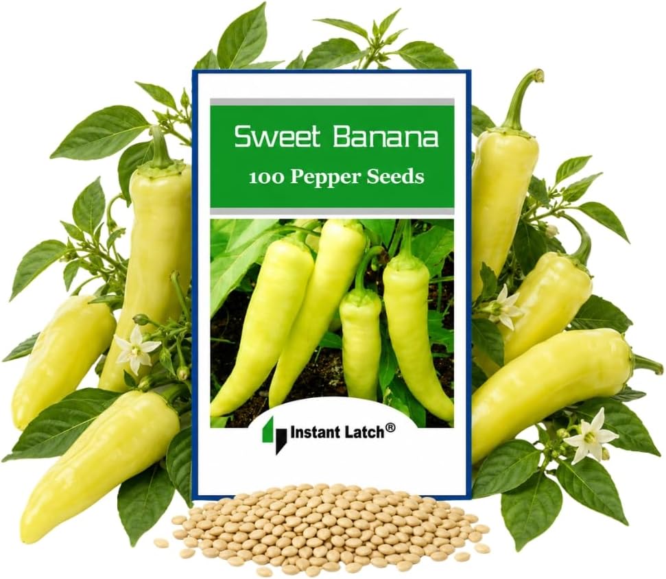 100 Sweet Banana Pepper Seeds for Planting Non GMO Heirloom Seeds Fresh Garden Seed